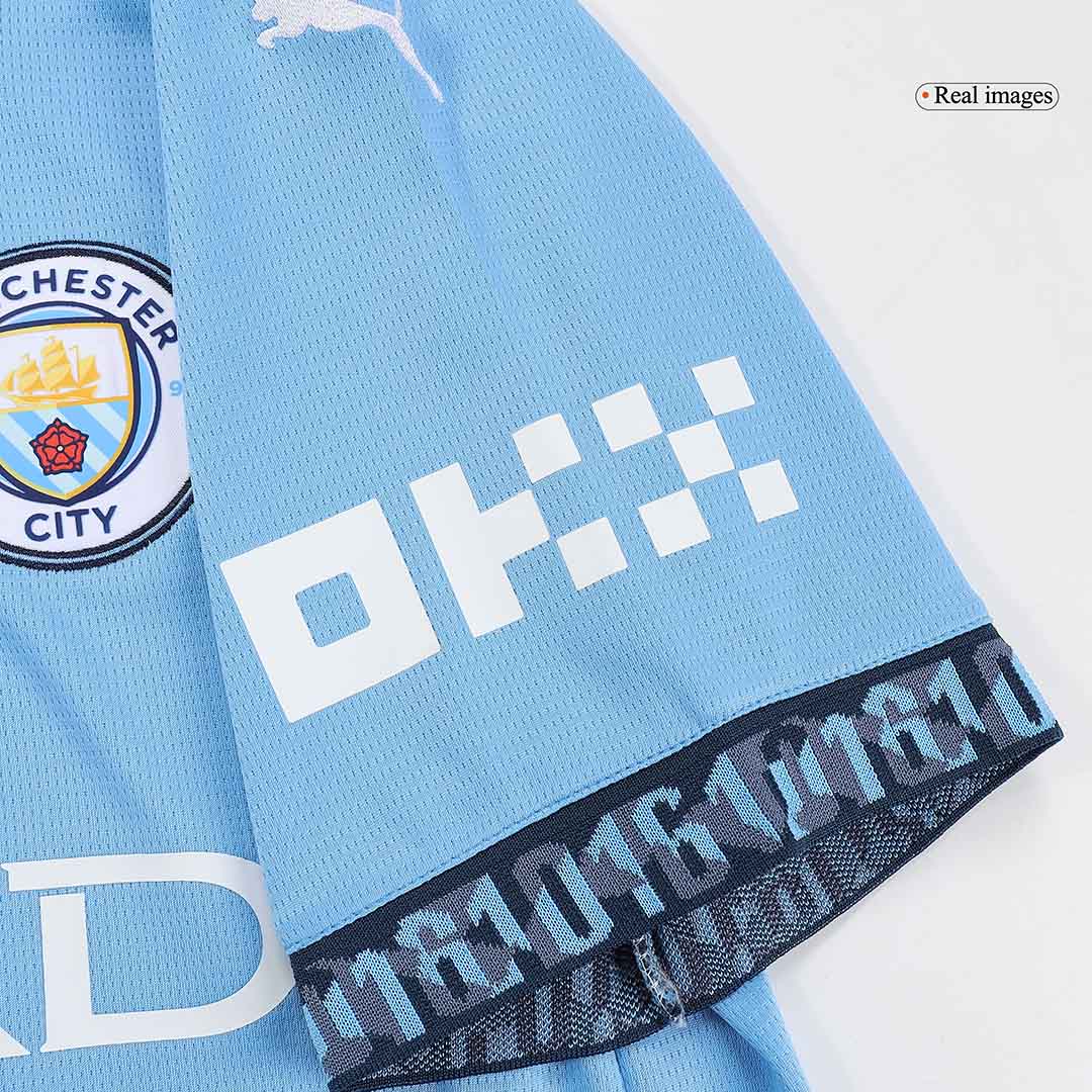 Men's High quality Manchester City Home football kit (shirt + shorts) 2024/25