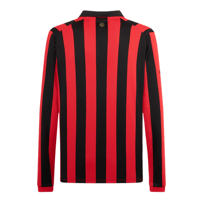 Męska koszulka piłkarska AC Milan z długim rękawem na 125. rocznicę 2024/25