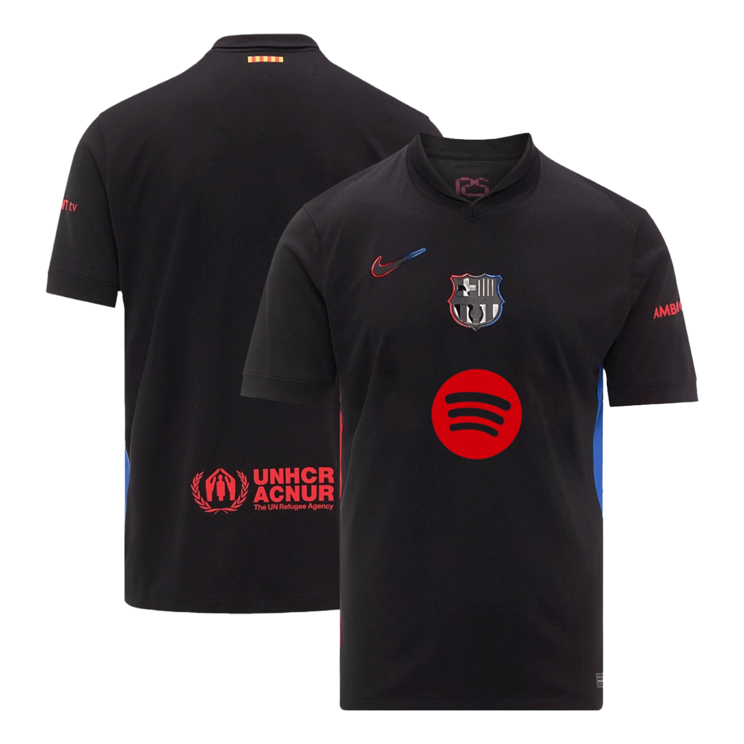 Barcelona Away Jersey 2024/25 - Spotify Logo Without Text