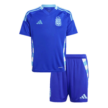 Kid's Argentina Away Jerseys Kit(Jersey+Shorts) Copa América 2024 Top Koszulki Pilka Sklep