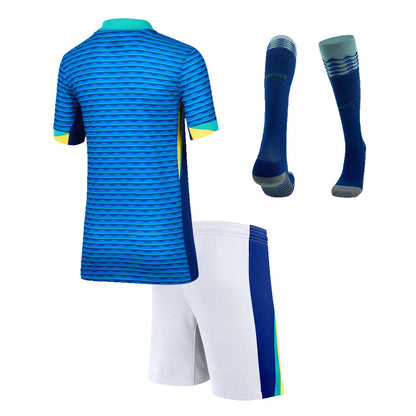 Kid's Brazil Away Jerseys Full Kit Copa América 2024