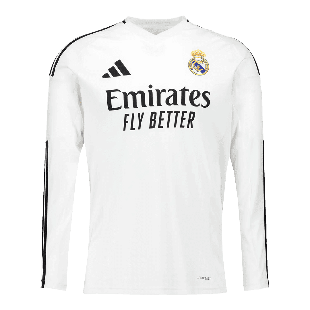 Real Madrid Home Long Sleeve High Quality Football Shirt 2024/25