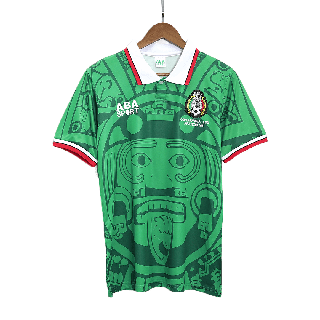 Mexico Home Retro Soccer Jersey 1998 Top Koszulki Pilka Sklep