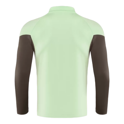 Real Madrid 1/4 Zip Tracksuit Kit (Jacket+Pants) 2025/26 - Green Top Koszulki Pilka Sklep