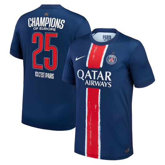 PSG Home Soccer Jersey 2024/25 Special Edition-Champions of Europe 2025 Go Game Wear
