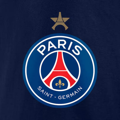 Dziecięcy zestaw piłkarski PSG Home (koszulka + spodenki) 2024/25 Edycja specjalna - Mistrzowie Europy 2025 Top Koszulki Pilka Sklep