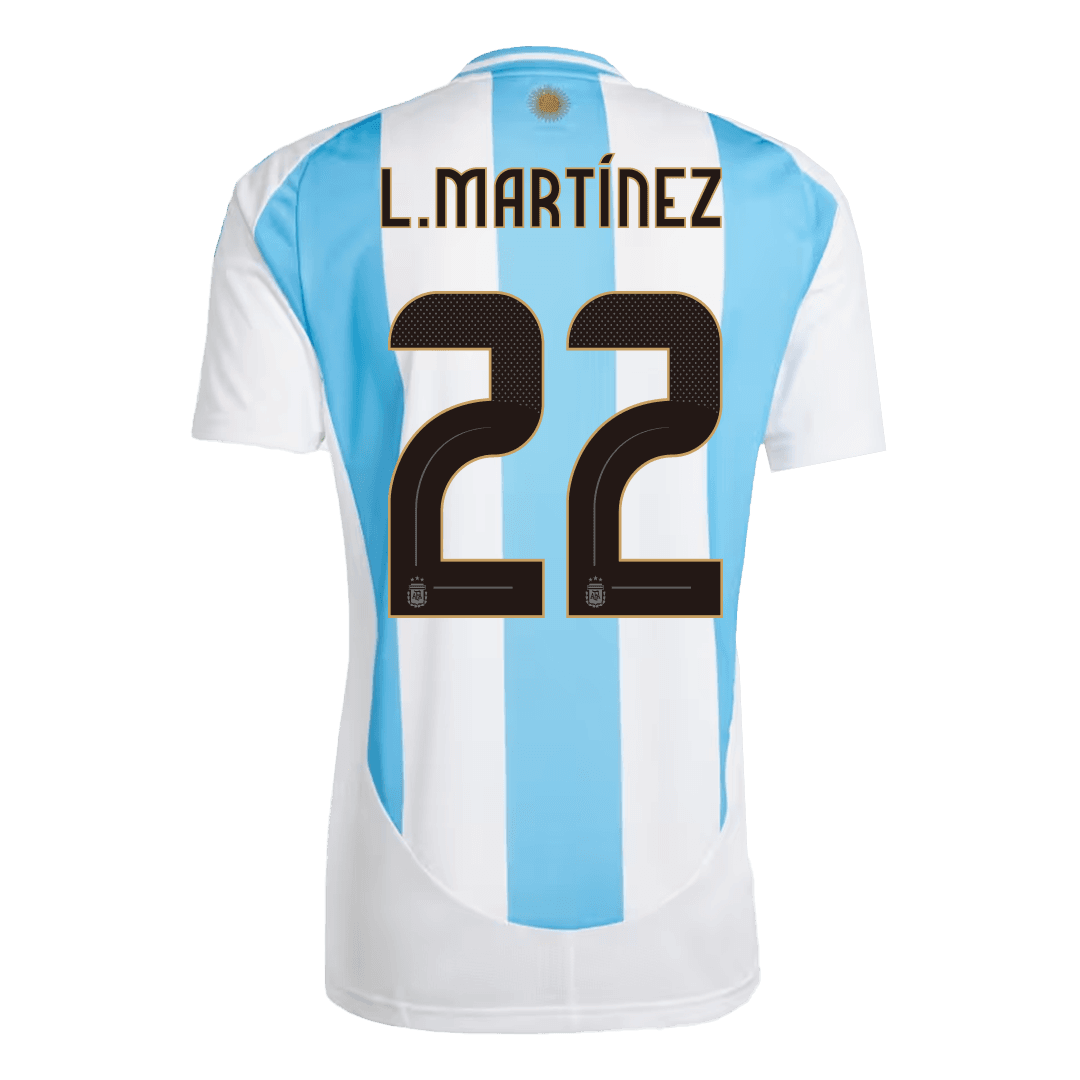 [Super Quality] Men's Argentina L.Martínez #22 Home Soccer Jersey 2024