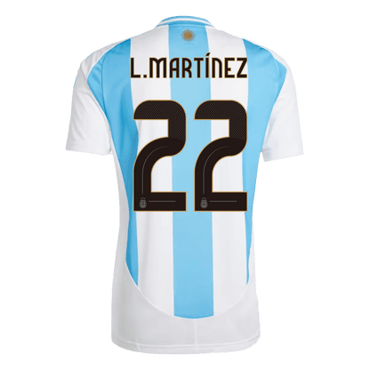 [Super Quality] Men's Argentina L.Martínez #22 Home Soccer Jersey 2024