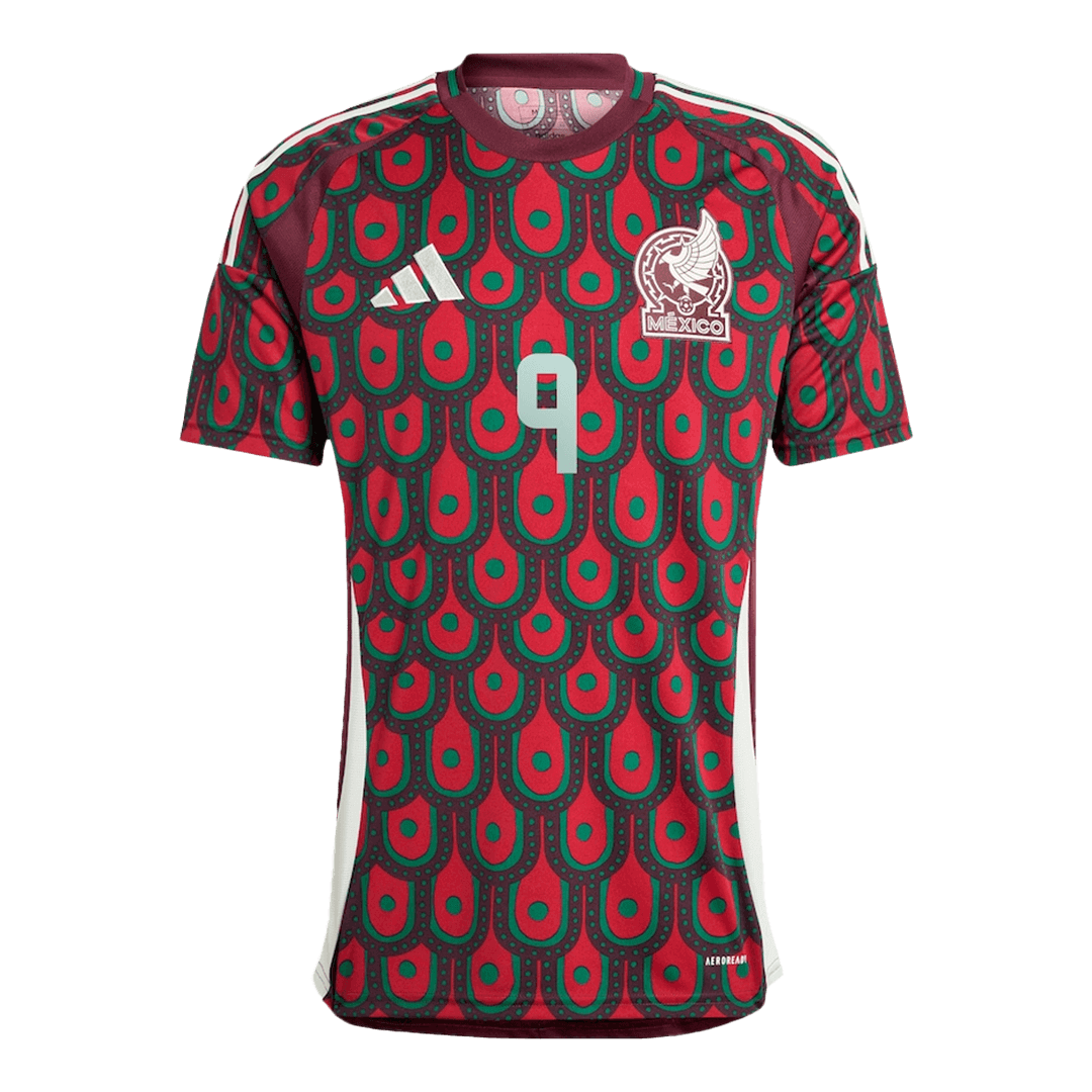 Men's Mexico RAÚL #9 Home Soccer Jersey Copa América 2024