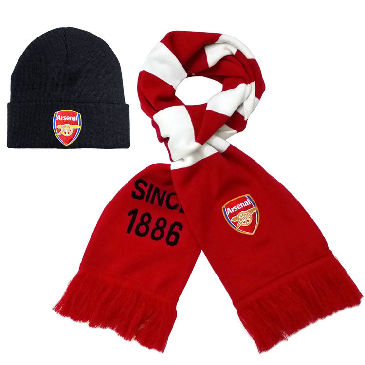 Cozy Knit Beanie and Scarf Combo Top Koszulki Pilka Sklep