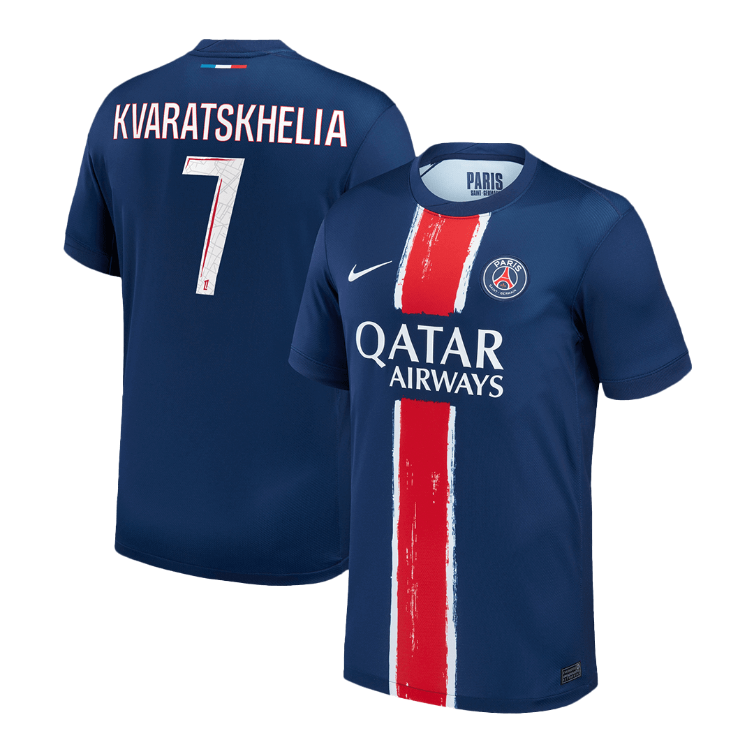 KVARATSKHELIA #7 PSG Home Soccer Jersey 2024/25 Top Koszulki Pilka Sklep
