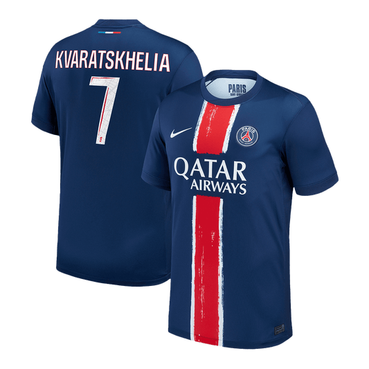 KVARATSKHELIA #7 PSG Home Soccer Jersey 2024/25 Top Koszulki Pilka Sklep