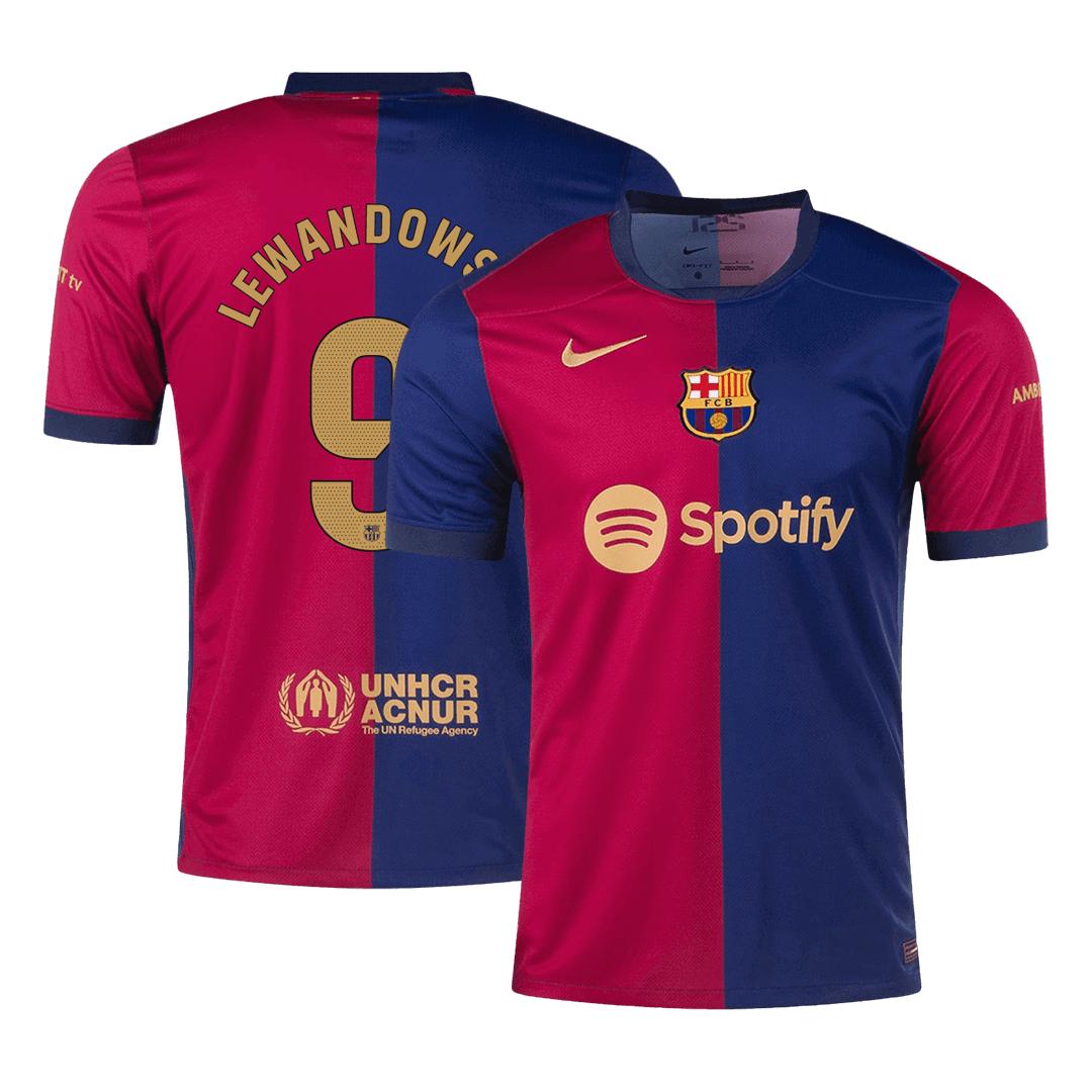 Koszulka Barcelona domowa 2024/25 LEWANDOWSKI #9