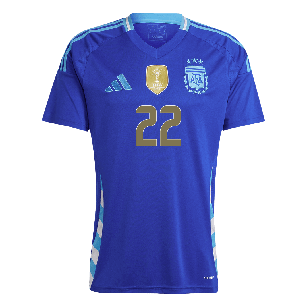 [Super Quality] Men's Argentina L.MART?NEZ #22 Away Soccer Jersey 2024