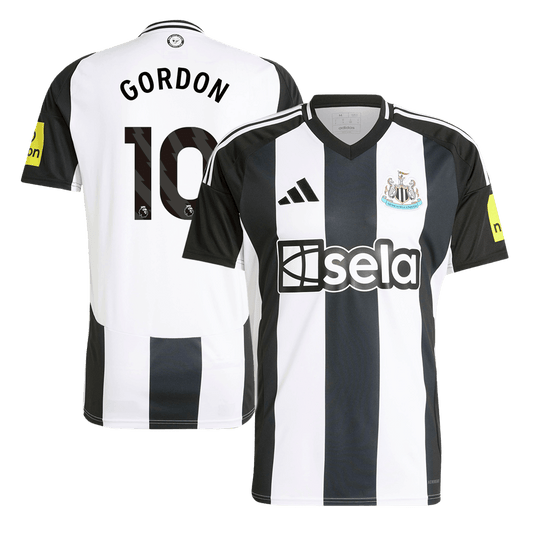 Hochwertiges GORDON #10 Newcastle United Home 2024/25 Fußballtrikot für Herren