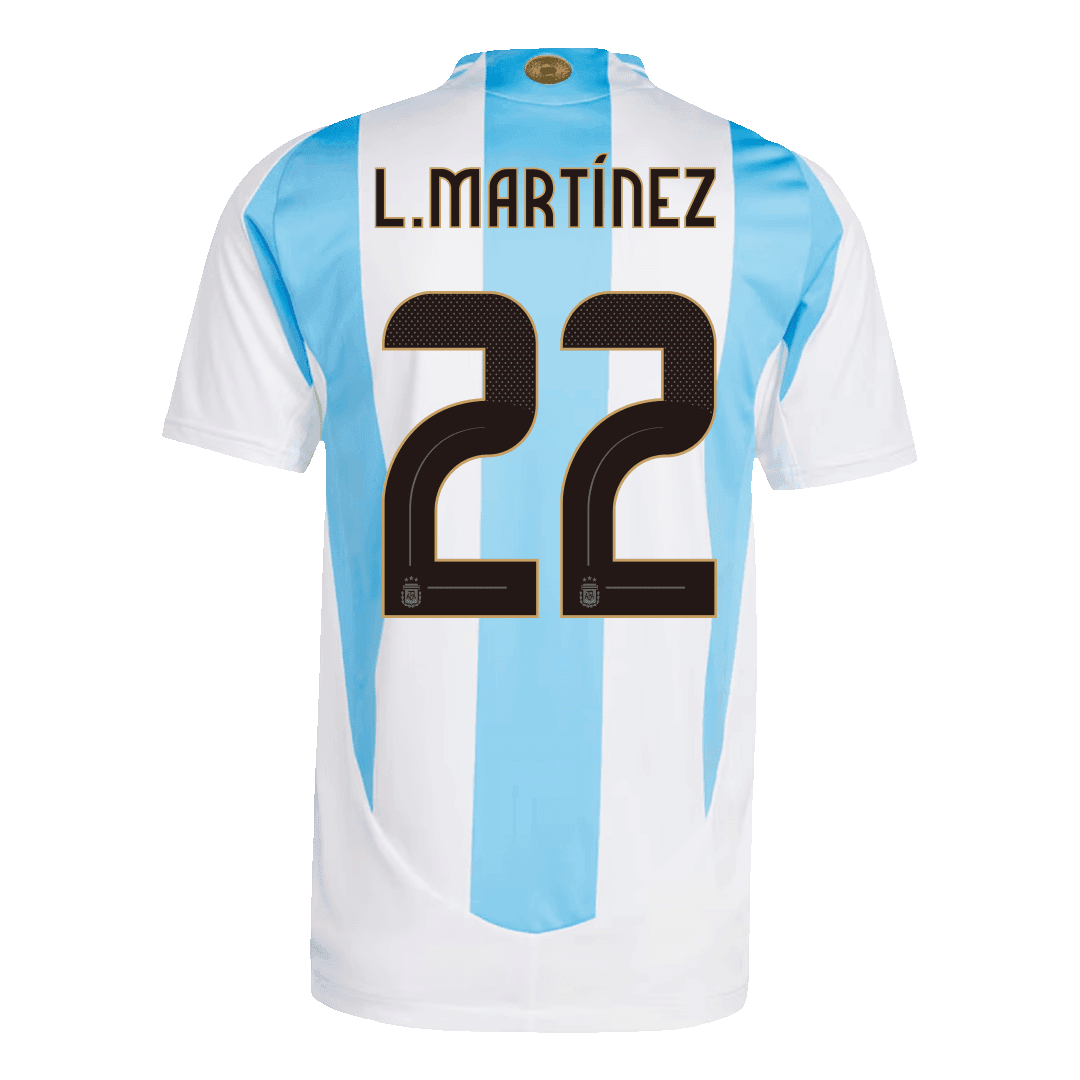 Argentina L.Martínez #22 Home Match Jersey Copa América 2024 Top Koszulki Pilka Sklep