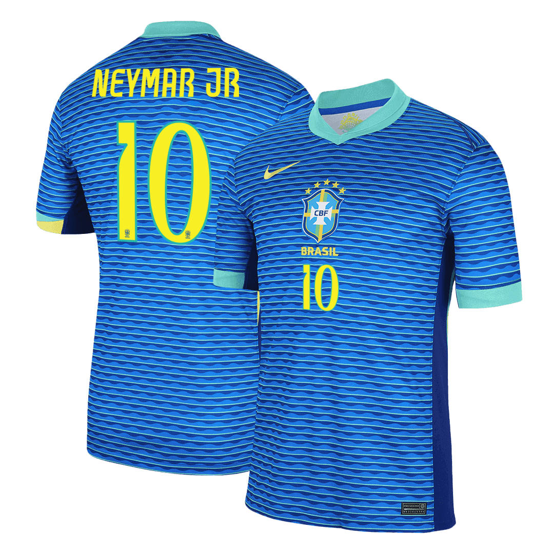 Men's Brazil NEYMAR JR #10 Away Soccer Jersey 2024