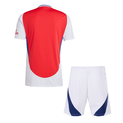 Męska Wysokiej jakości zestaw koszulek piłkarskich Arsenal Home (koszulka + spodenki) 2024/25