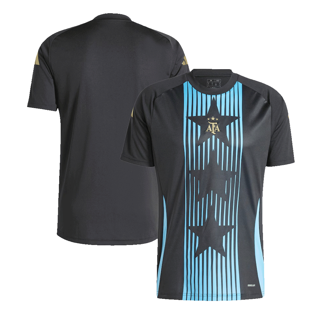Men's Argentina Pre-Match Soccer Jersey Copa América 2024 Top Koszulki Pilka Sklep