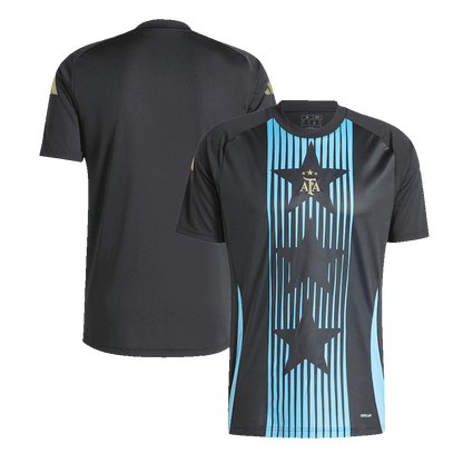 Men's Argentina Pre-Match Soccer Jersey Copa América 2024 Top Koszulki Pilka Sklep