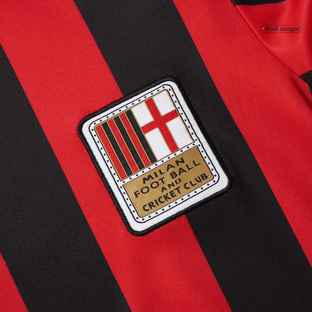 #125 AC Milan 125. Jubiläum 2024/25 Langarm-Fußballtrikot für Herren