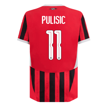 Męska wersja PULISIC #11 AC Milan Koszulka domowa piłkarska 2024/25 - UCL - Slim Fit