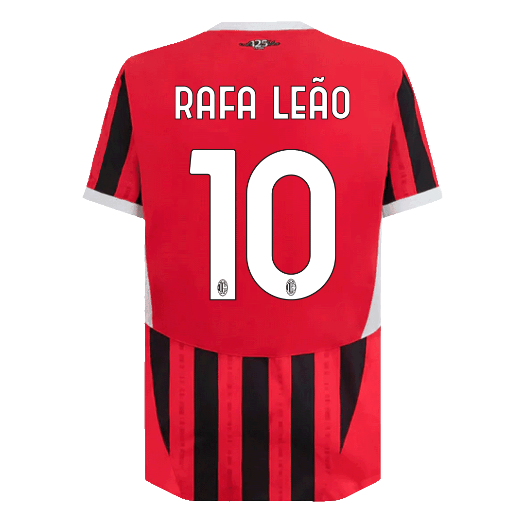 Herrenversion des Spielers RAFA LEÃO #10 AC Milan Heim-Fußballtrikot 2024/25 – Slim Fit