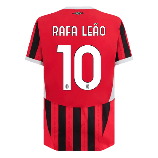 Herrenversion des Spielers RAFA LEÃO #10 AC Milan Heim-Fußballtrikot 2024/25 – Slim Fit