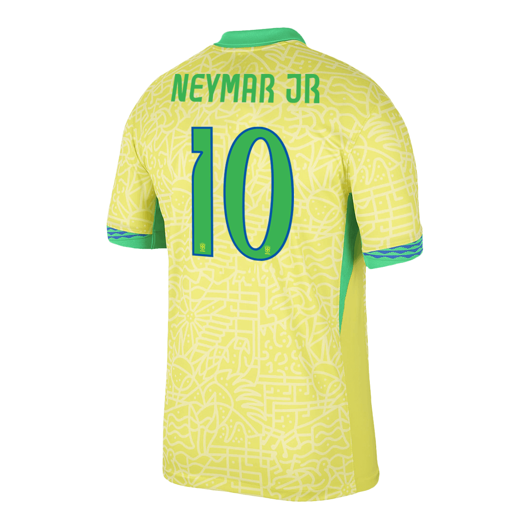 [Super Quality] Men's Brazil NEYMAR JR #10 Home Soccer Jersey 2024