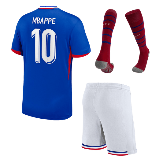 Dziecięce France MBAPPE #10 Koszulki domowe Pełny zestaw Euro 2024 Top Koszulki Pilka Sklep