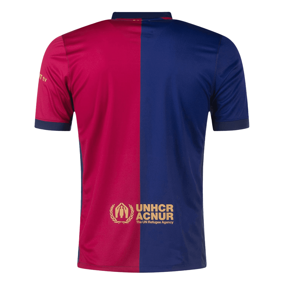 Barcelona Home 2024/25 Herren-Fußballtrikot – 125. Jubiläum (Spotify-Logo ohne Text)