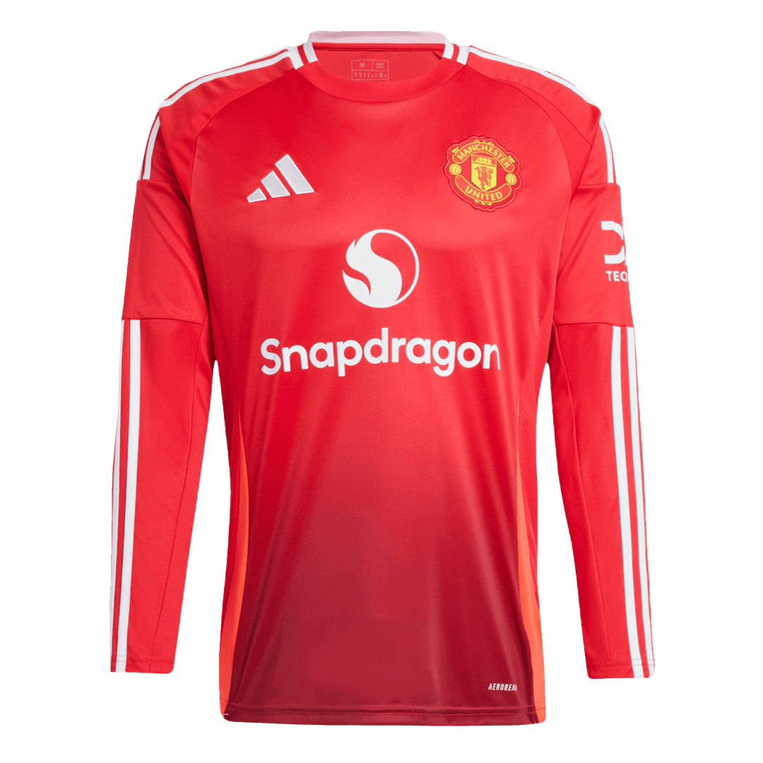 Manchester United Home Long Sleeve High Quality Football Shirt 2024/25