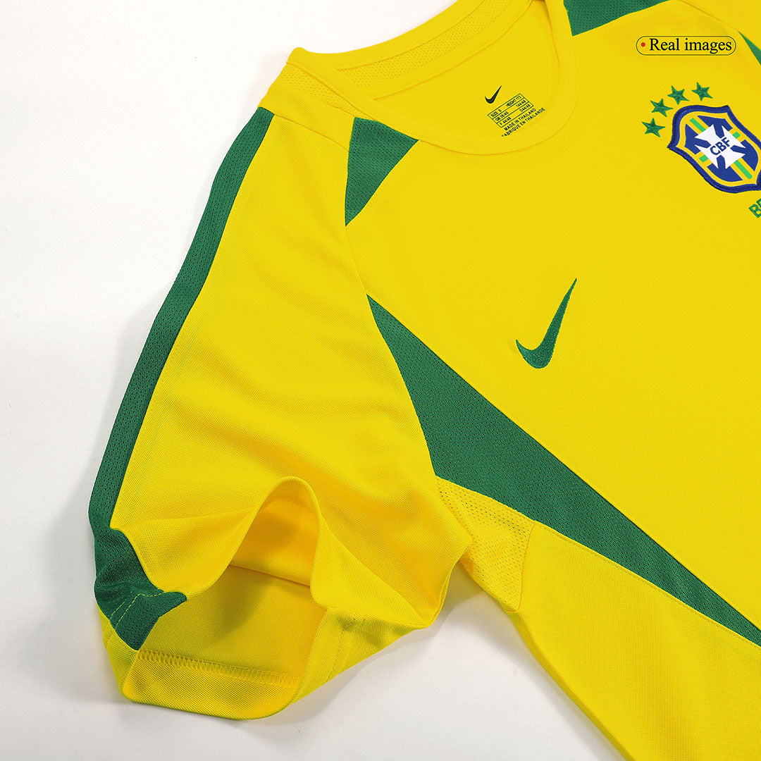 Brazil Home Retro Soccer Jersey 2002/03