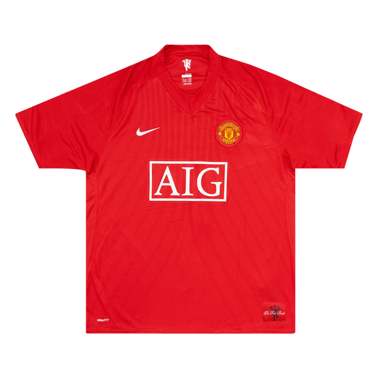 Manchester United Home 2007/08 Retro-Fußballtrikot für Herren