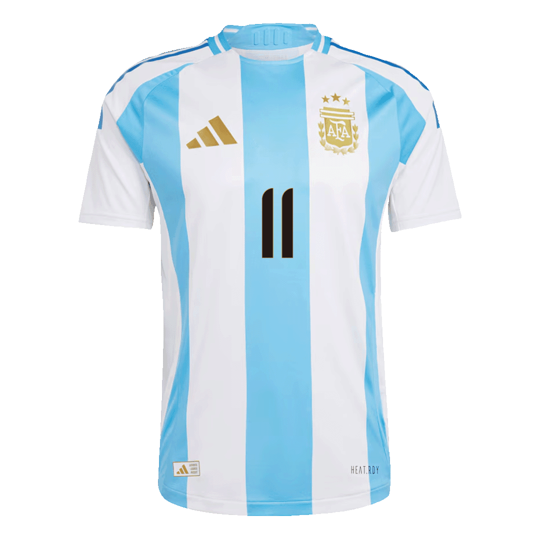 Argentina DI MARIA #11 Home Match Jersey Copa América 2024 Top Koszulki Pilka Sklep