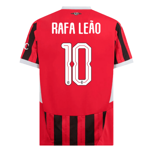 RAFA LEÃO #10 AC Milan 2024/25 Men's Football Shirt - UCL