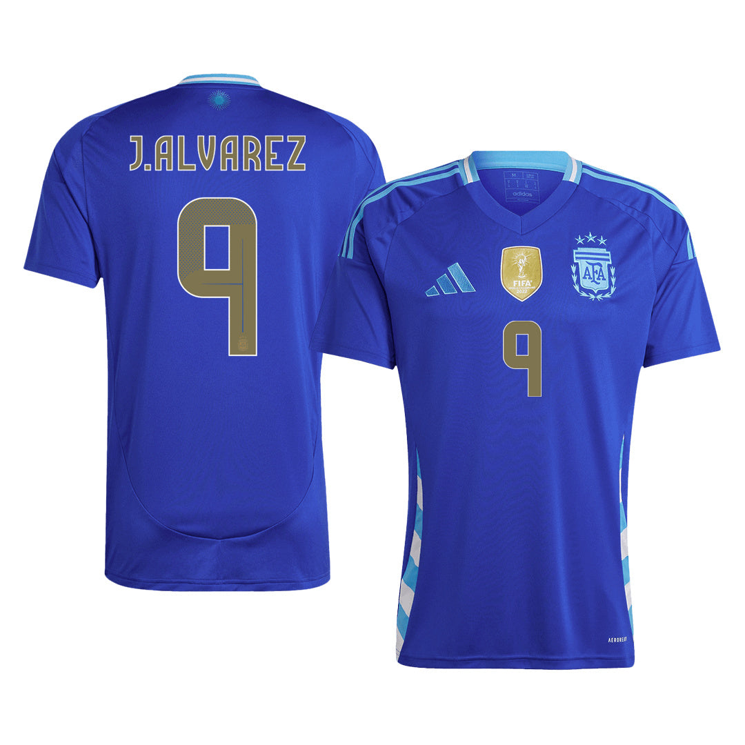 [Super Quality] Men's Argentina J.ALVAREZ #9 Away Soccer Jersey 2024
