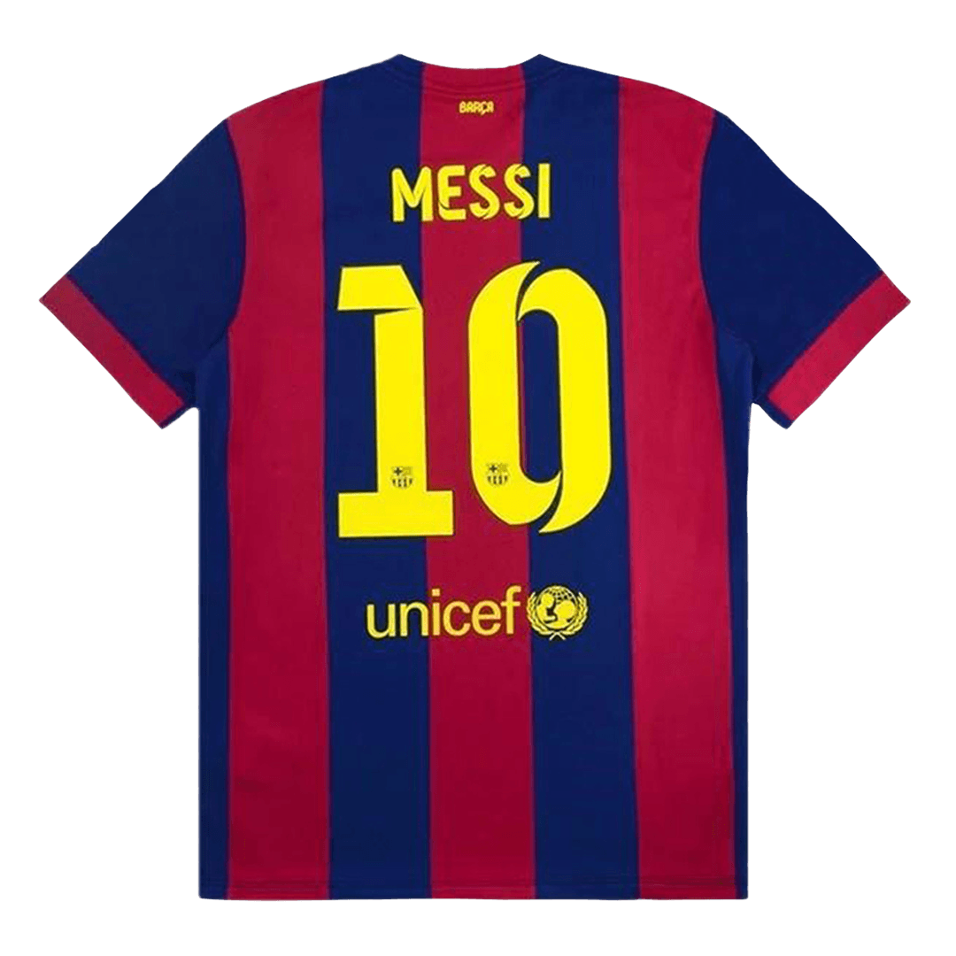 Men's Retro Barcelona Home Football Shirt 14/15 MESSI #10