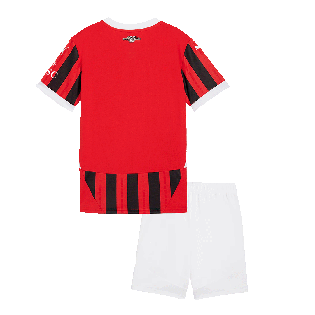 AC Milan Kids Home Football Kit 2024/25 (Shirt + Shorts)