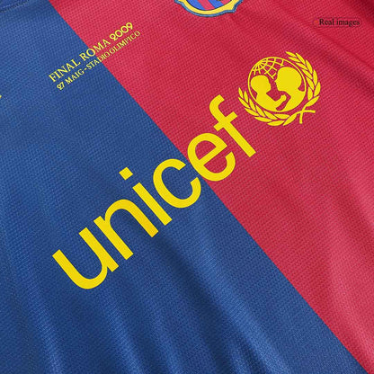 MESSI #10 Barcelona Home 08/09 – UCL Retro-Fußballtrikot für Herren