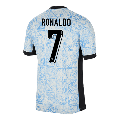 Męska Portugal RONALDO #7 Wyjazdowa Koszulka Piłkarska Euro 2024 Top Koszulki Pilka Sklep