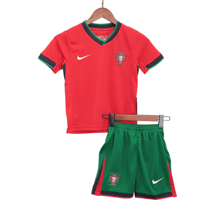 Dziecięcy zestaw koszulek domowych Portugalii (koszulka + spodenki) Euro 2024 Top Koszulki Pilka Sklep