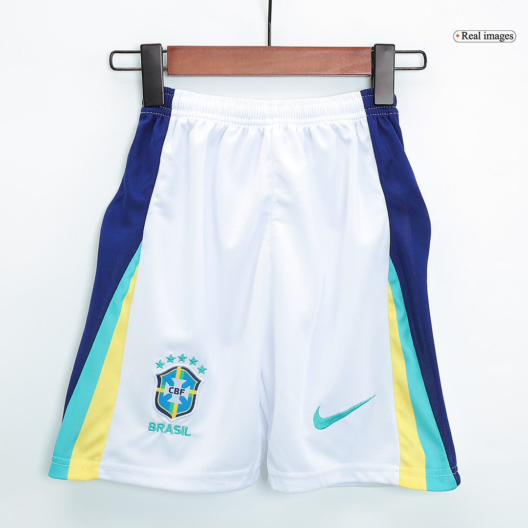 Kid's Brazil Away Jerseys Full Kit Copa América 2024