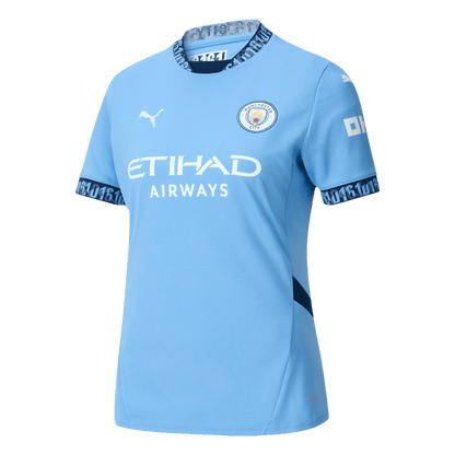Damska wysokiej jakości koszulka piłkarska Manchester City Home 2024/25