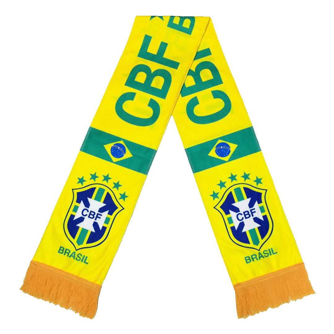 Brazil football scarf yellow