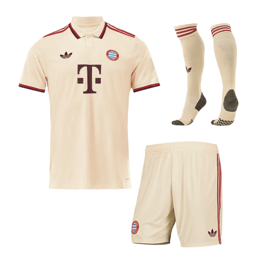 Bayern München 2024/25 Drittes Auswärtstrikot für Herren – UCL (Trikot + Shorts + Socken)