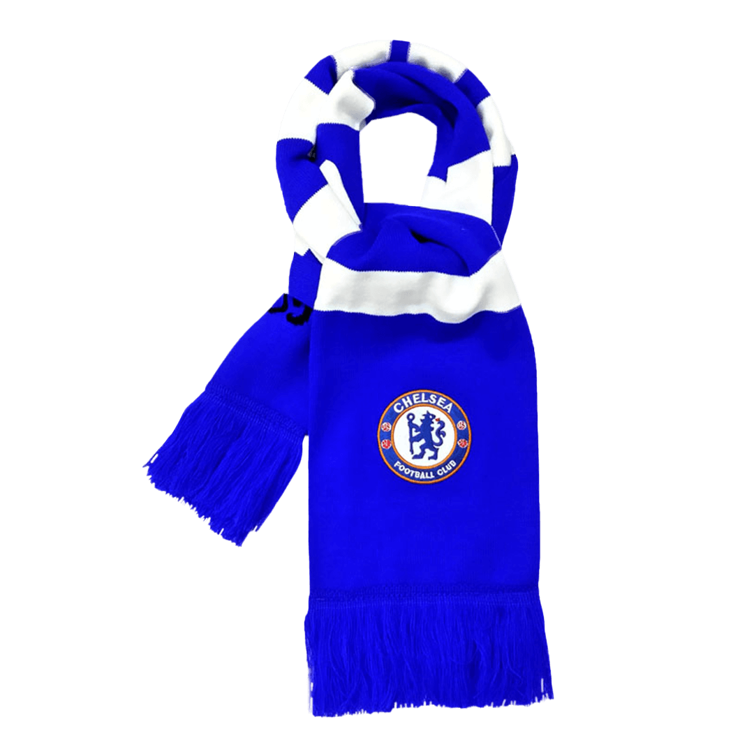 Chelsea Fußballschal Blau und Weiß