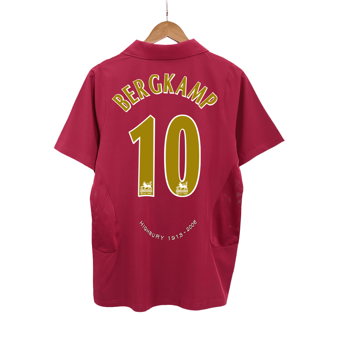 BERGKAMP #10 Retro-Heimtrikot Arsenal 05/06 für Herren