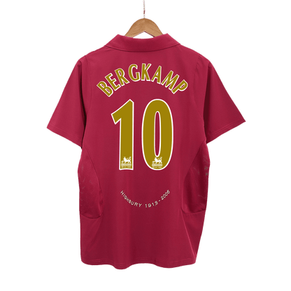 BERGKAMP #10 Retro-Heimtrikot Arsenal 05/06 für Herren