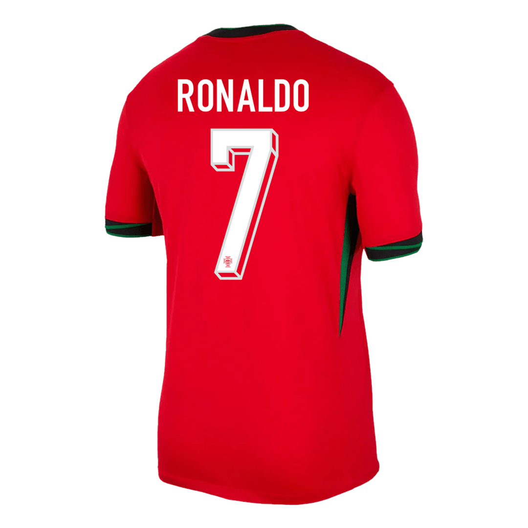 [Super jakość] Męska koszulka domowa Portugal RONALDO #7 (koszulka + spodenki) Zestaw Euro 2024 Top Koszulki Pilka Sklep